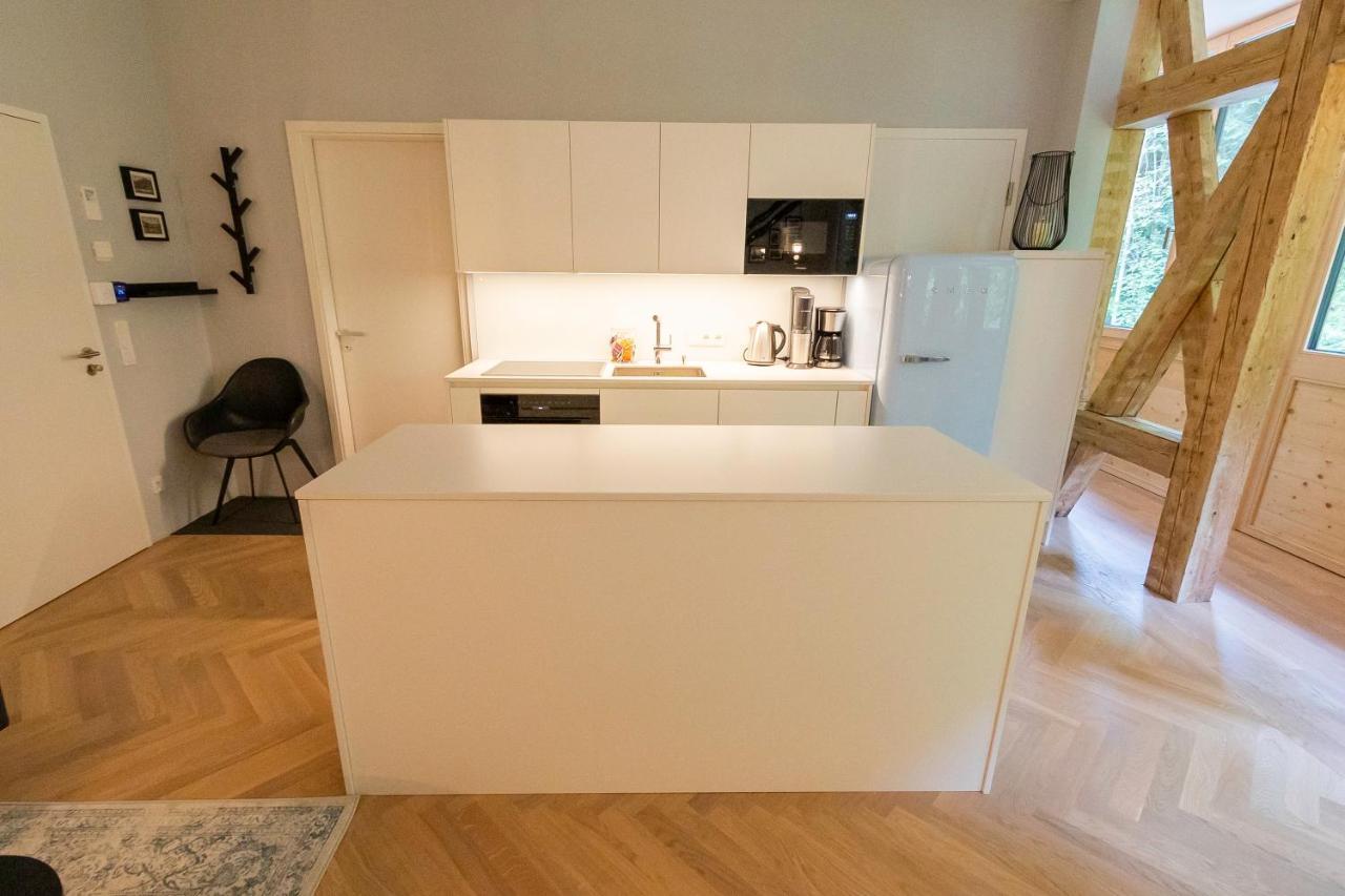 Apartment In Historischer Villa Mit Parkplatz กรุนเอา อิม อาล์มทาล ภายนอก รูปภาพ